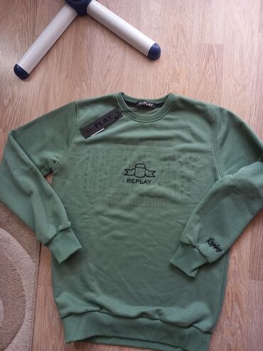 muska moto jakna: Sweatshirt, L (EU 52), color - Khaki