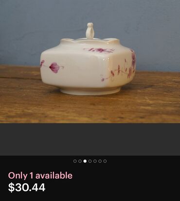 Ostalo posuđe: Secernica nova veca Lichte porcelan 70te.Nemacka. Nova secernica iz — 2