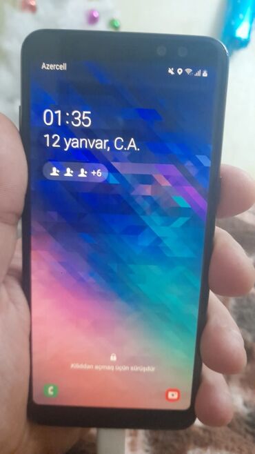 a8 qiymeti: Samsung Galaxy A8 2018 | İşlənmiş | 32 GB | rəng - Qara