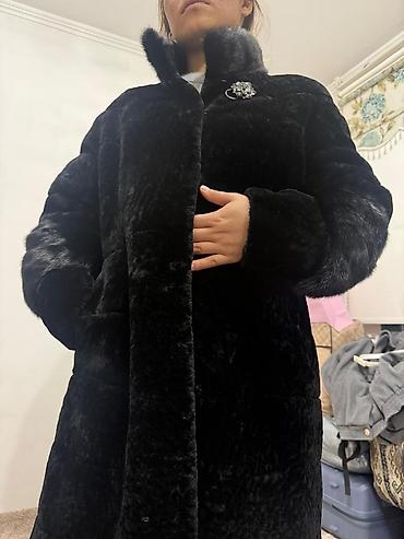 куртка обманка: Шуба, По колено, XL — 1