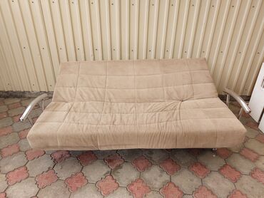 корпусная мебель диван: Диван-кровать, цвет - Бежевый, Б/у