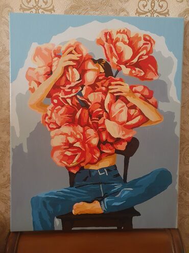 Şəkillər, tablolar: Kətan uzərində cəkilibəl ısiakril boya, 50/40 Холст, акриловые — 2