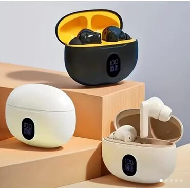 type c adapter: Yeni Simsiz (Bluetooth) Qulaqcıqlar, rəng - Qara