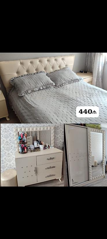 satici axtarilir: Tecili satilir Yataq dəsti satılır 440₼. Matrası yoxdur. Ünvan — 1