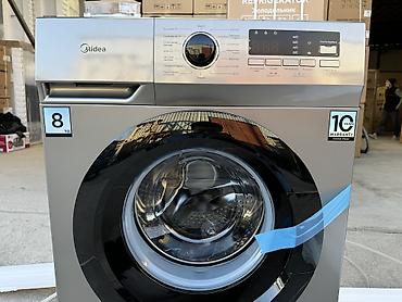 Стиральные машины автомат: Стиральная Машина Midea 🏮 Модель: MFNO3W80B/W-KZ 💧 Объем: 8 кг 📏 — 9