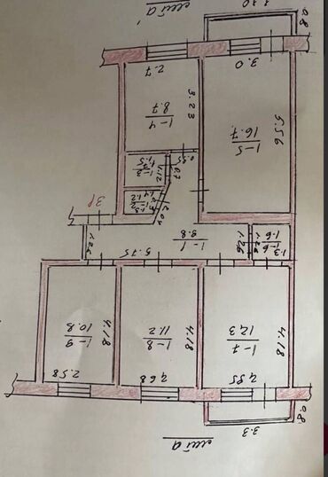 политех сдаётся квартира: 4 комнаты, 74 м², Хрущевка, 4 этаж, Косметический ремонт