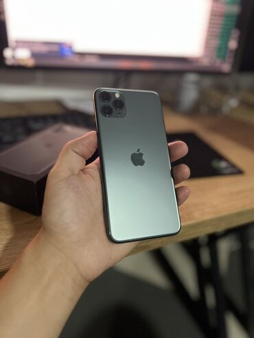 айфон 12 про 512: IPhone 11 Pro Max, 512 ГБ, Matte Midnight Green, Куту, 91 %