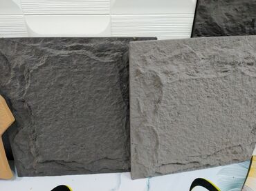 декоративные камины для квартиры: Təbii daş fakturalı dekorativ fasad/plitə panelləri - Material: daş