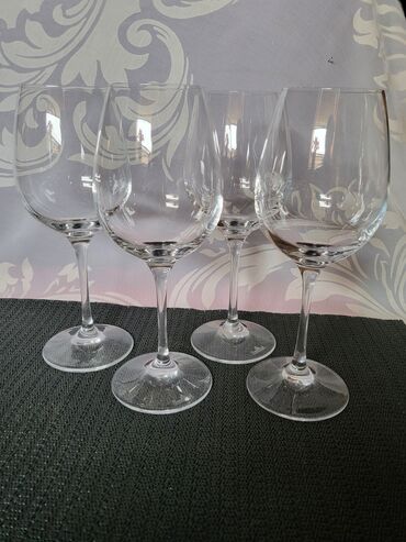 Čaše: Case za vino kristal Rosenthal,duvano staklo 80,90te. Case tanji — 9