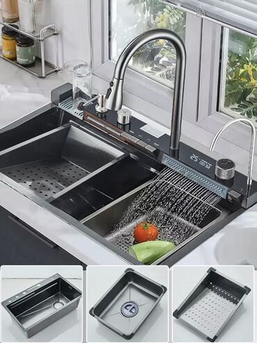 суу филтр: Многофункциональная кухонная мойка из нержавеющей стали SUS304 с