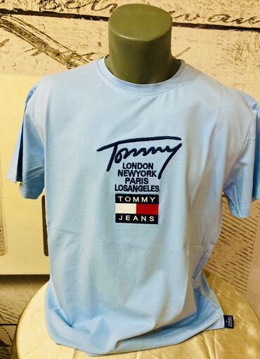 steznik majice za muskarce: Men's T-shirt Tommy Hilfiger, XL (EU 42), bоја - Svetloplava