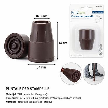 dodatak za wc solju posle operacije kuka: KMT Stalak za štake, braon 3283552 Praktičan protivklizni vrh za — 1