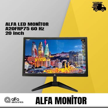 Monitorlar: Monitor Alfa 20 INCH 60 Hz Alfa A20FRP75 60 Hz Led Monitor 20İNCH