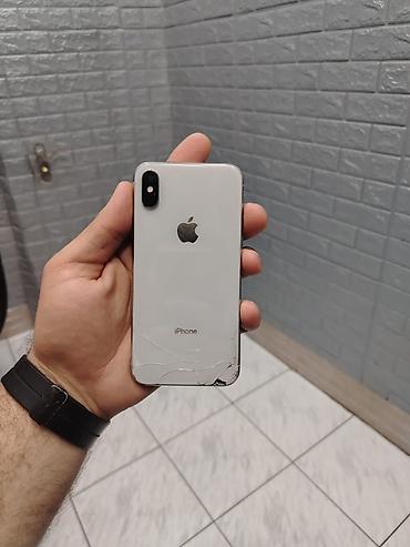 lalafo iphone 16 pro: IPhone X, Gümüşü, Qırıq — 3