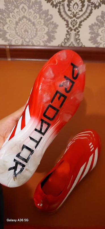 nike force: Бутсы (Adidas predator) без шнурков красные 37 размера новые очень — 2