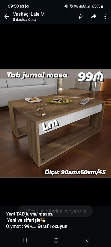 g plus coffee: _*Yeni jurnal masası*_ *Yeni və sifarişlə💫* Qiymət : *95₼* Ölçü — 3