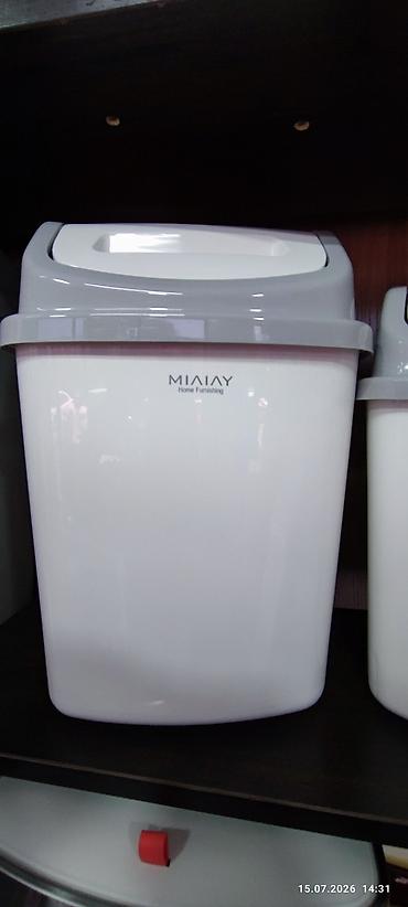 Хозтовары: Пластиковые мусорные ведра MIAIAY Home Furnishing. 8Л 450. 12л-500 - — 5