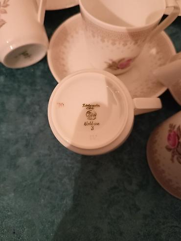 sam qabi: Çay dəsti, rəng - Ağ, Farfor, Almaniya — 3