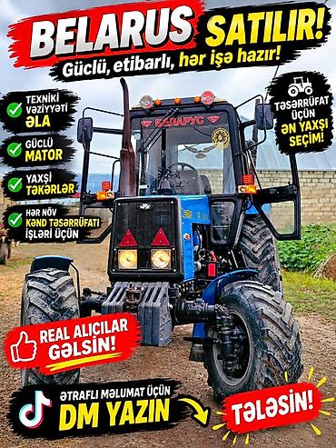12 yaş motosiklet: Traktor Belarus (MTZ) Belarus, 2019 il, 92 at gücü, motor 4.3 l, İşlənmiş — 2