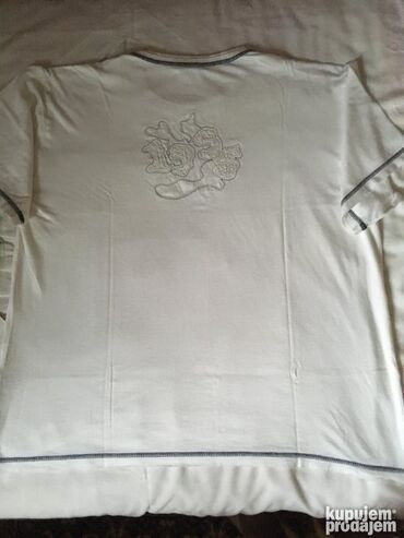 Majice: Kvalitetna bela majca, tfy product, veličina L, sa diskretnim vezom na — 12