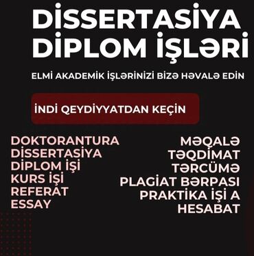 video montaj kurslari: Dissertasiya islerinin yuksek seviyyede yazilmasi. İsdediyviz işin