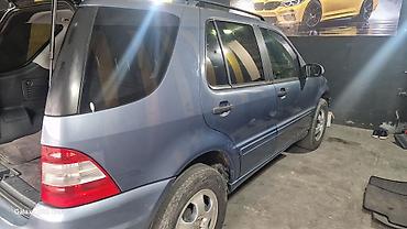 masin kreditlə: Mercedes-Benz M-Class (W163) SUV - Kuzov: 5 qapılı, mavi rəng, dam — 3