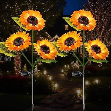 sanjalica 29: Solarna lampa suncokret se puni pomocu solarnog panela. Lampa ima — 6