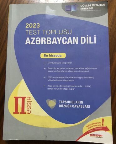 test toplusu azerbaycan dili 2 hisse pdf 2023: Azerbaycan dili 2 ci hisse test toplusu 2023