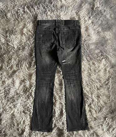 jea: Purple flared jeans black M размер — 2