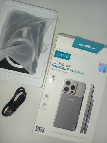Maqnitli Pover bank .Teze .Telin arxasina yapışır 5000 Mah zaryadka