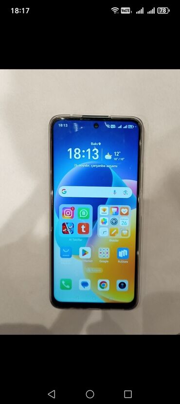 Honor: Honor X7b, 128 GB, rəng - Yaşıl, Zəmanət, Barmaq izi, İki sim kartlı