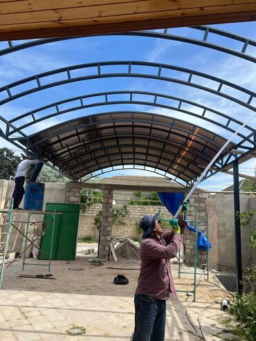 Naveslər, markizlər: Metal konstruksiyalı, tağvari örtük, həyətdə kölgə yaratmaq və ya -da lalafo.az — 4 Naveslər, markizlər: Metal konstruksiyalı, tağvari örtük, həyətdə kölgə yaratmaq və ya — 4