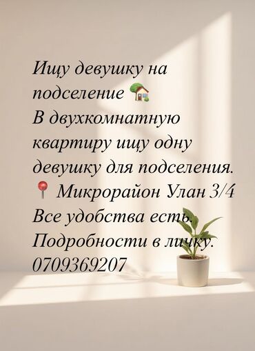 снять квартиру с животными: 2 комнаты, Собственник, С подселением, С мебелью частично