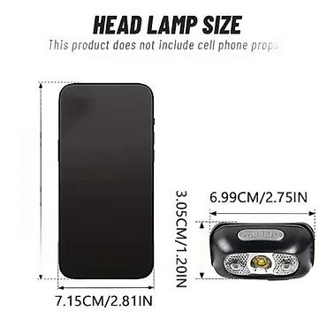 Lov i ribolov: USB punjive čeone lampe sa senzorom pokreta MACROCOSM T-B3. CENA JE ZA — 2