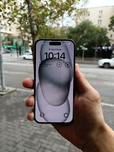 iphone 16 e ikinci el: IPhone 15, 128 GB, Qara, Face ID — 7