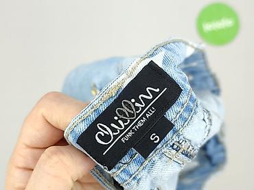 kurtka jeansowa patchwork: Szorty damskie, rozmiar S — 4