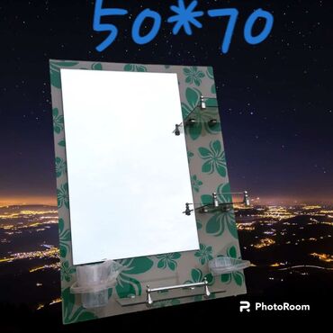 Güzgülər: Güzgü Divar üçün, Kvadrat, Hamam üçün, Naxışlı — 9