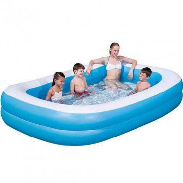 Другое для спорта и отдыха: Надувной бассейн с широкими бортиками позволяет нежиться под теплым