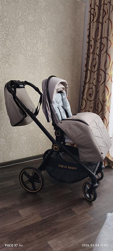 Коляски: 1)Коляска серая 7500, слинг в подарок 2) Коляска - автокресло 6800 — 1