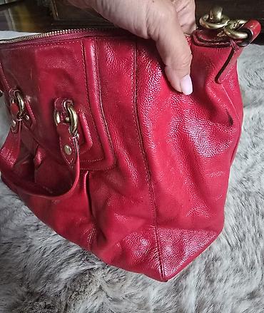 Torbe: Coach Madison Sabrina satchel bag. Coach kožna crvena torba sa — 6