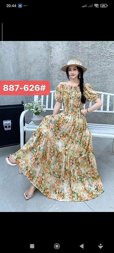 Gündəlik donlar: Məhsul: Qadınlar üçün off-shoulder maxi paltarlar Model kodları — 13