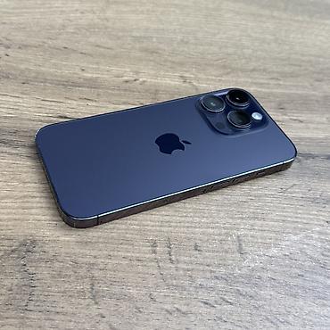 14 поо: IPhone 14 Pro, Б/у, 256 ГБ, Deep Purple, Защитное стекло, Чехол, 100 % — 2