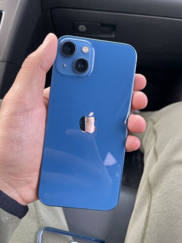 айфон цум: IPhone 13, Б/у, 128 ГБ, Синий, Зарядное устройство, Защитное стекло, Чехол, 89 %