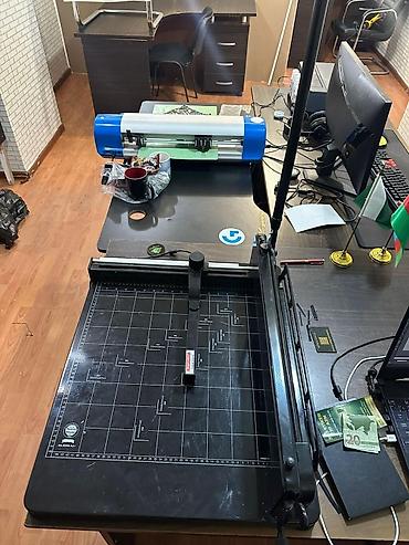 qaycı: Kağız kəsmə aparatı və vinil plotter dəsti Poliqrafiya, reklam, ofis — 4