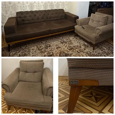 кухонный диван: İşlənmiş, Divan, 2 kreslo, Bazasız, Açılmayan