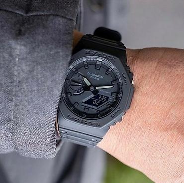 Классические часы: G-shock ga-2100 ___ функции : секундомер, будильник, мировое время — 2