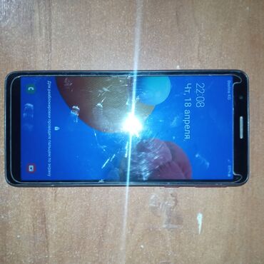 Samsung Galaxy A01 Core, Б/у, 16 ГБ, цвет - Красный, 2 SIM