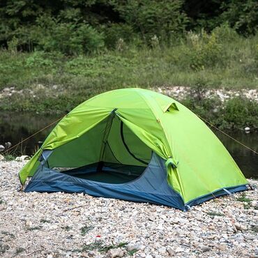 Палатки: Палатка двойной слой 190t полиэфирная тафта pu 3000 мм покрытие