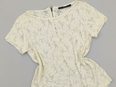 białe eleganckie bluzki z koronką: Блуза жіноча, Zara, M, стан - Ідеальний
