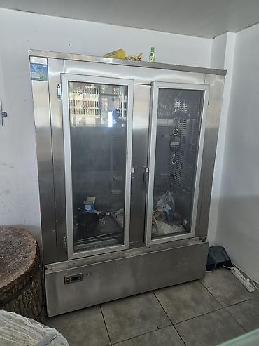 Soyuducu vitrinləri: Paslanmayan poladdan 2 qapılı şüşə vitrin soyuducu - Restoran, kafe — 1